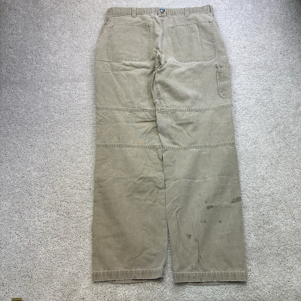 Vintage Kuhl Pants Men's 34x30 Beige Vintage Patina Outdoor Work Hiking